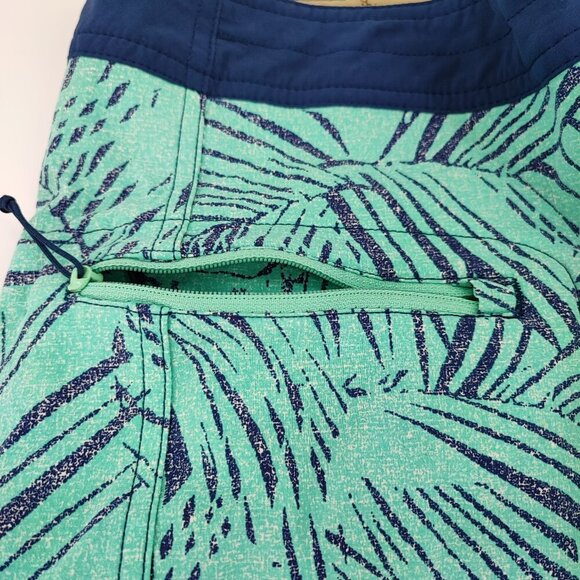 Patagonia Men's Blue Palms Print Unlined Swim Trunk Shorts Size 38 - Picture 8 of 11